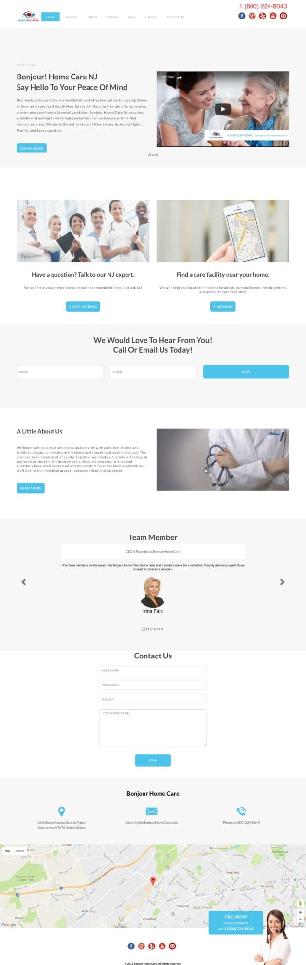 Website Case Study for Home Care