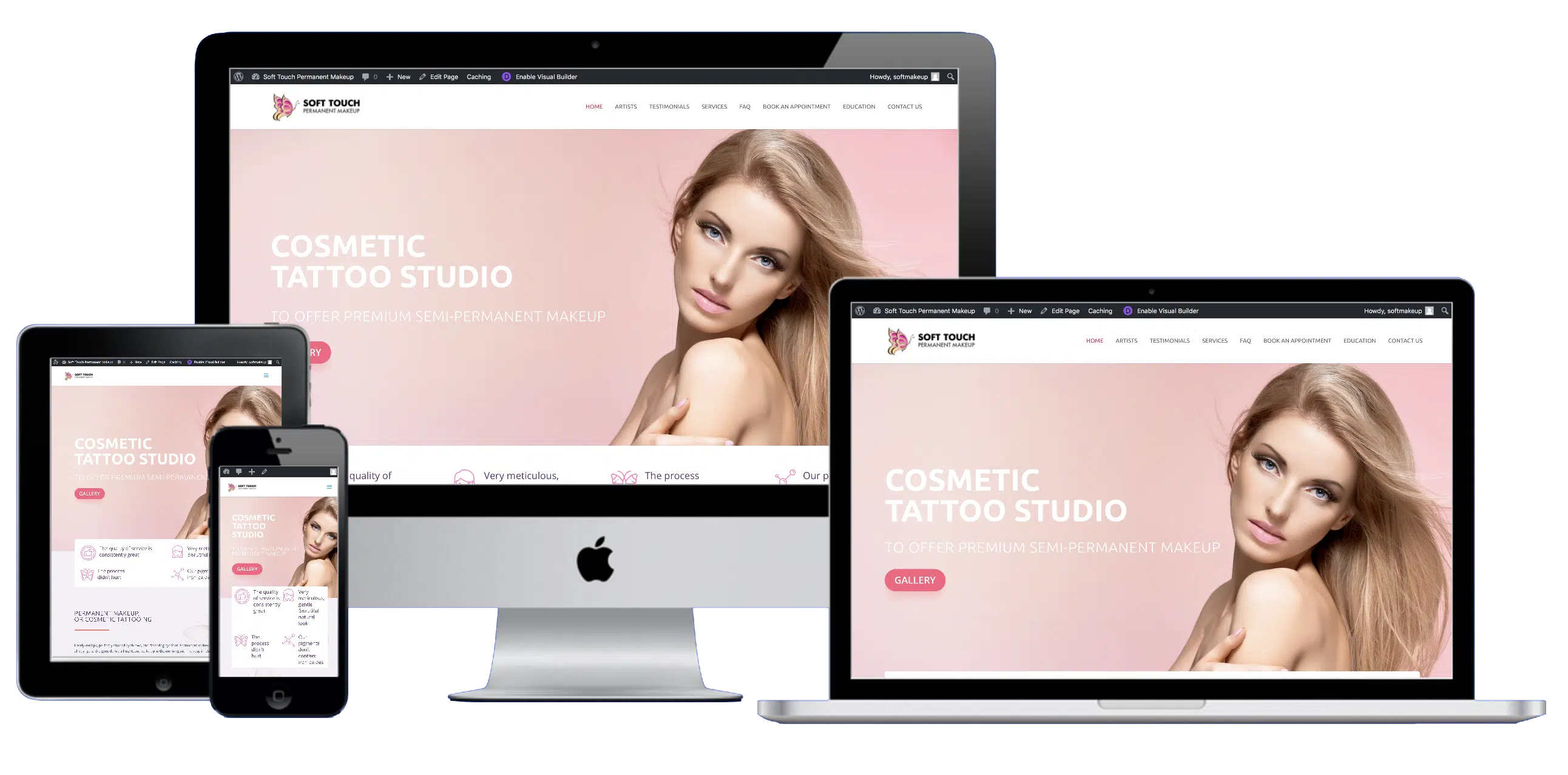 Web Design for Soft Touch Permanent Makeup