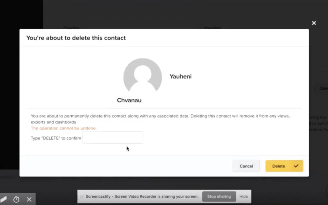 How to Delete Contact from Clickfunnels