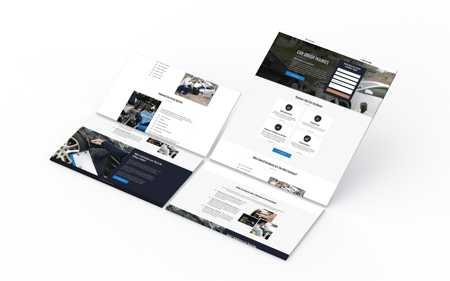 Landing Page Design for Car Accident Attorney (1)