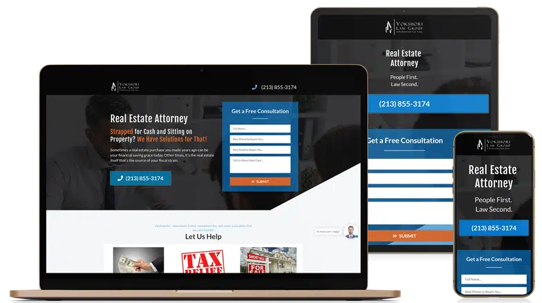 Landing Page Design for Real Estate Attonrey (2)