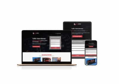 Landing Page Design for Traffic Ticket Attorney
