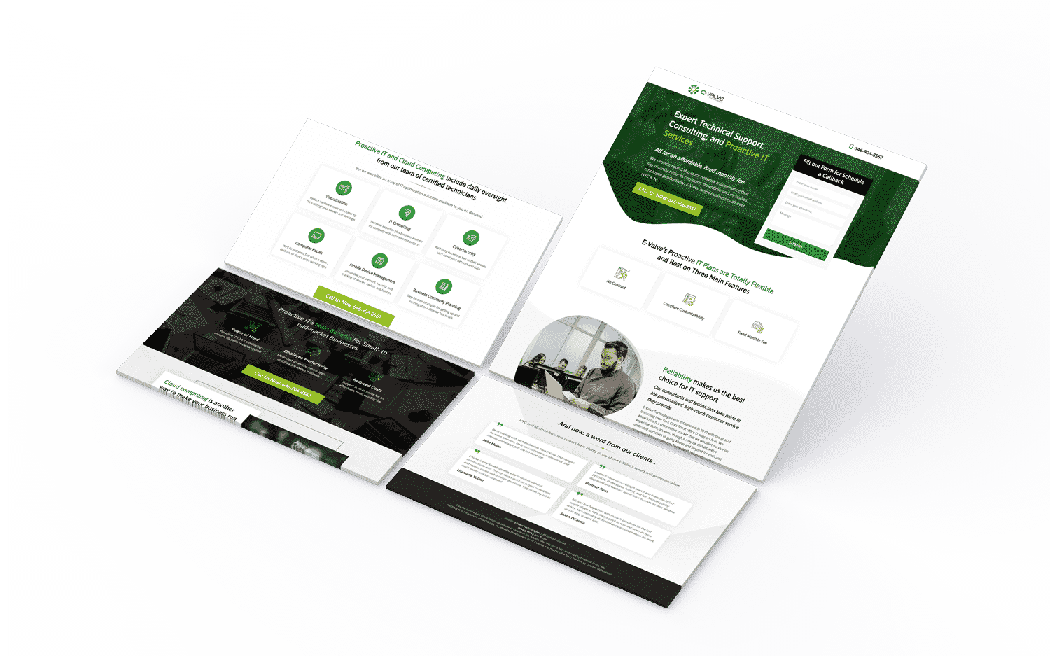 Landing Page Design for Paving Contractor