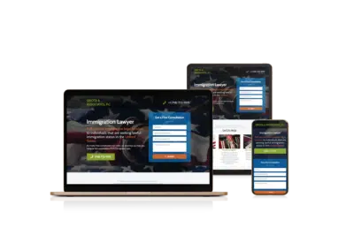 Landing Page Design for Immigration Attorney