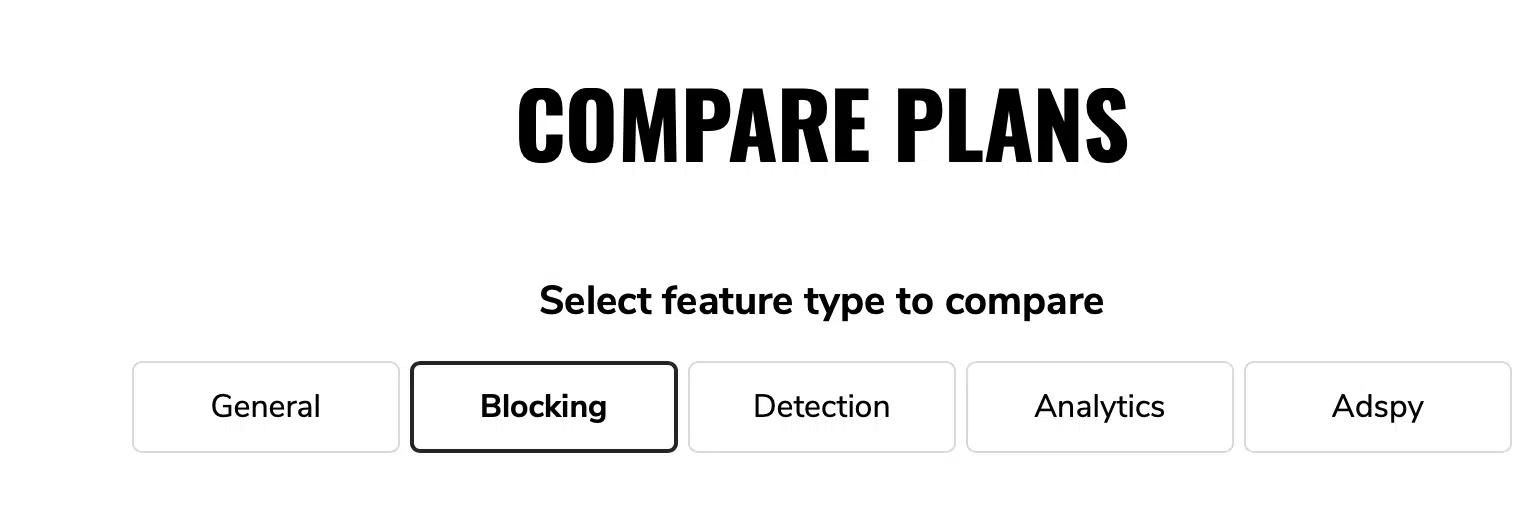 clickcease compare plans