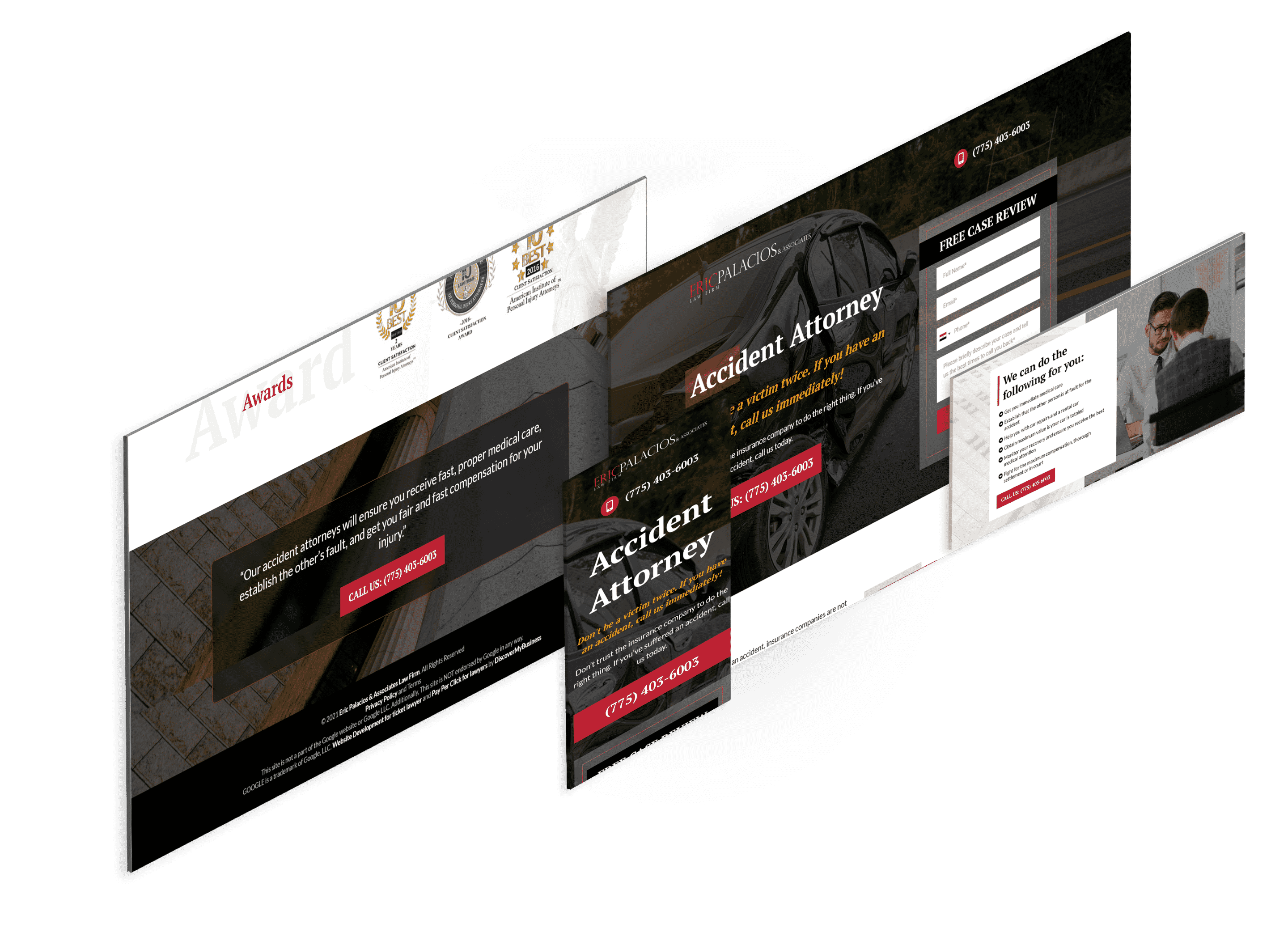 Landing Page Design for Civil Attorney (2)