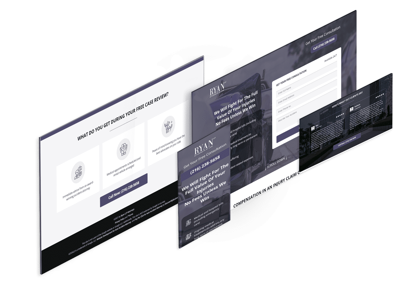 Landing Page Design for Civil Attorney (2)