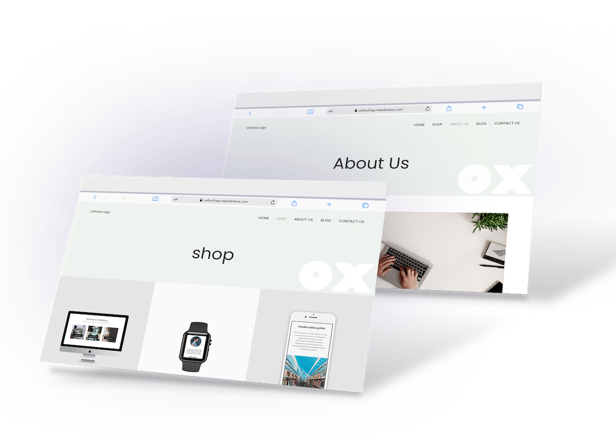 website development for art and design