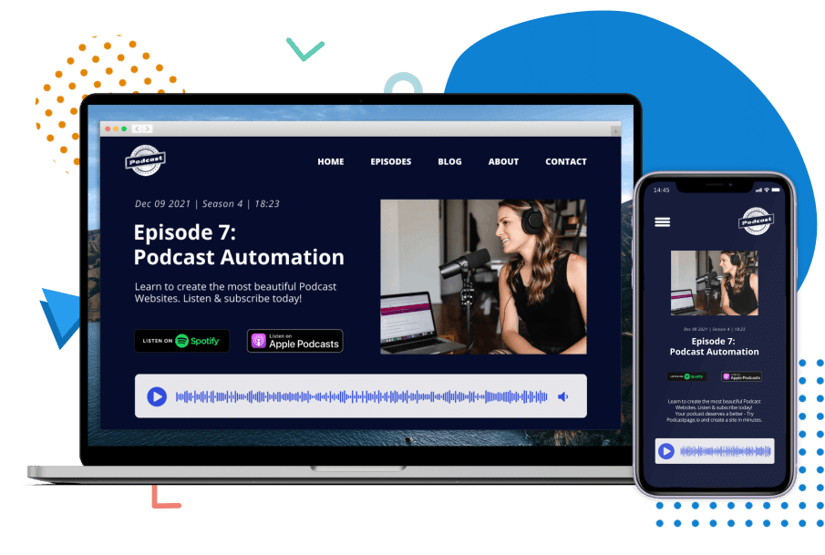 Podcastpage vs. OnPodium