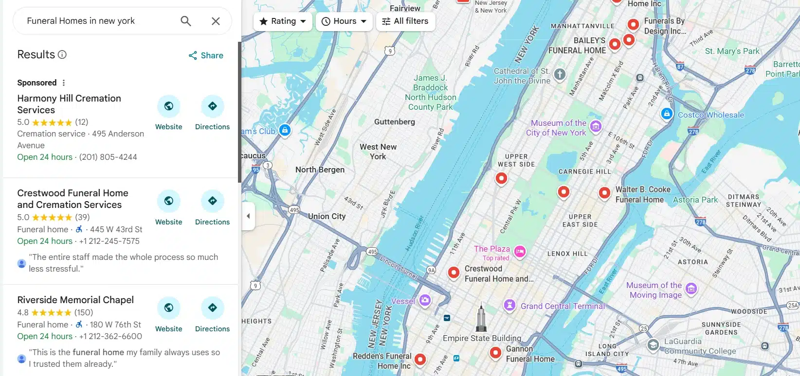 Funeral Homes in New York