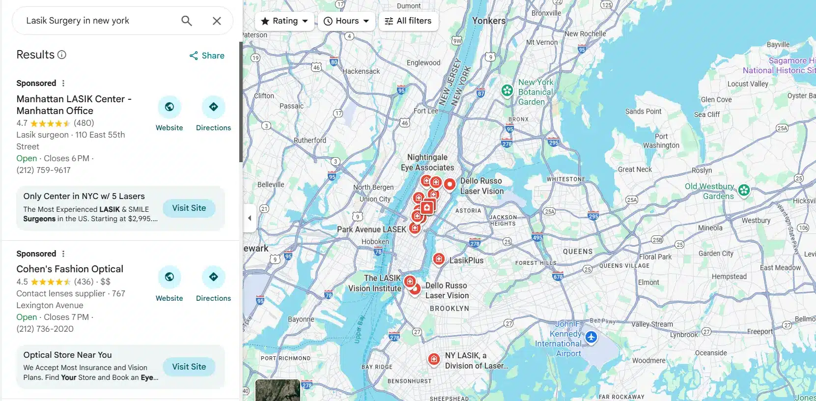 Lasik Surgery in New York