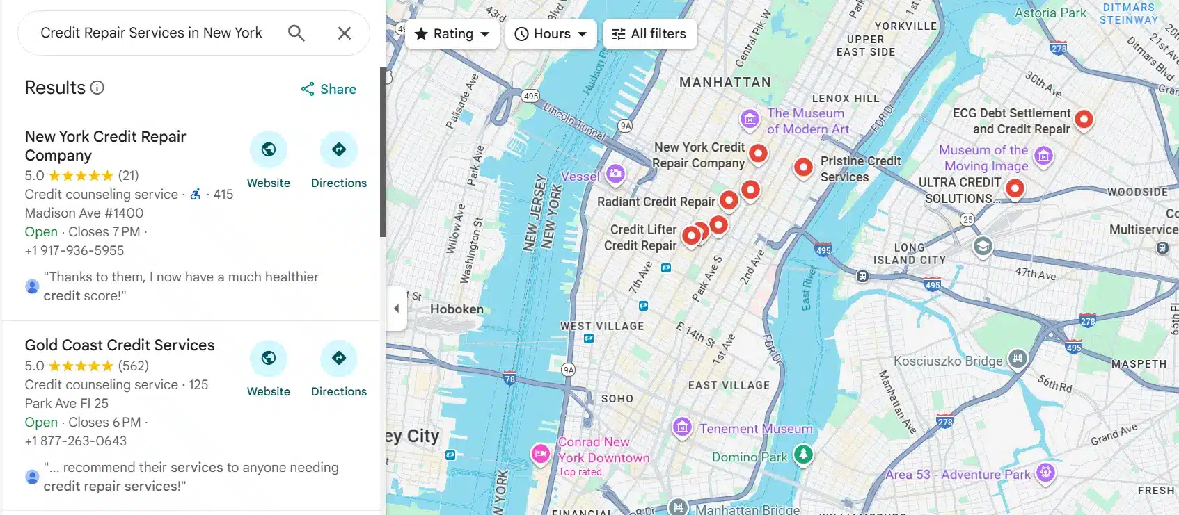 Credit Repair Services in New York