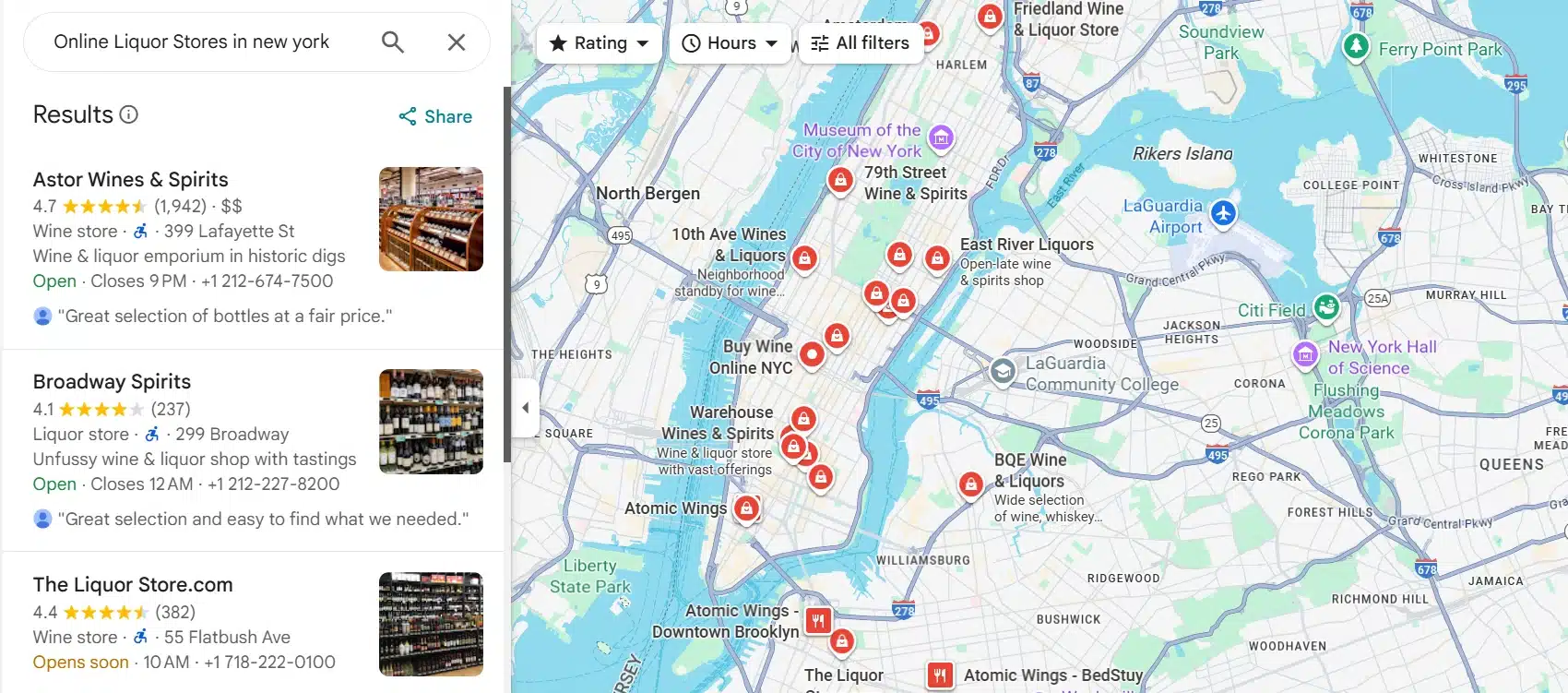 Online Liquor Stores in new york
