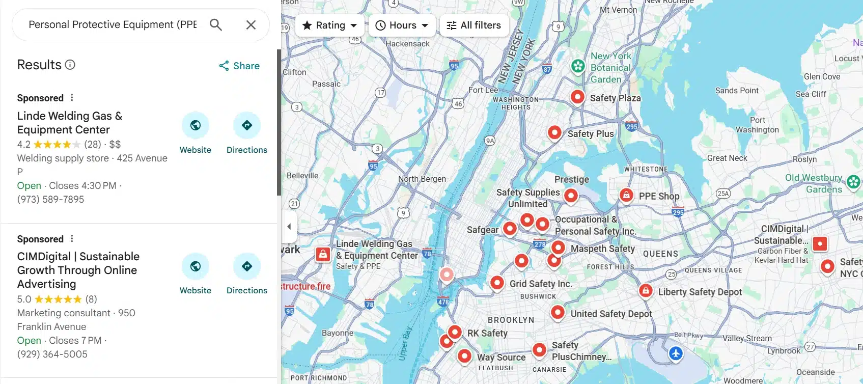 Personal Protective Equipment PPE Stores in new york