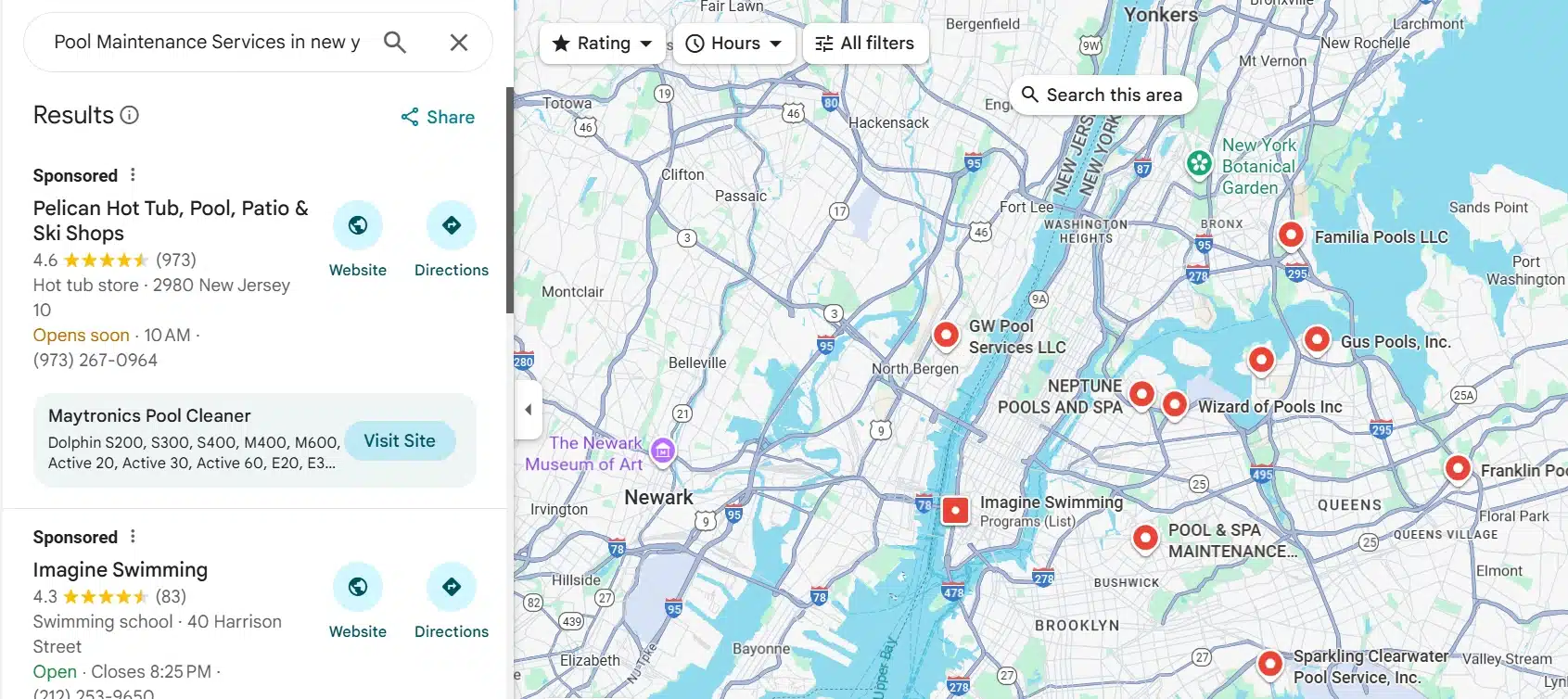 Pool Maintenance Services in new york