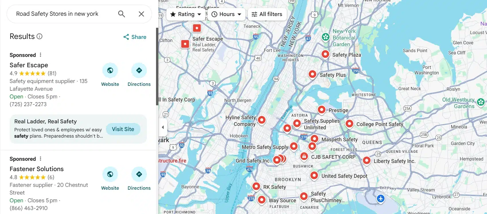 Road Safety Stores in new york