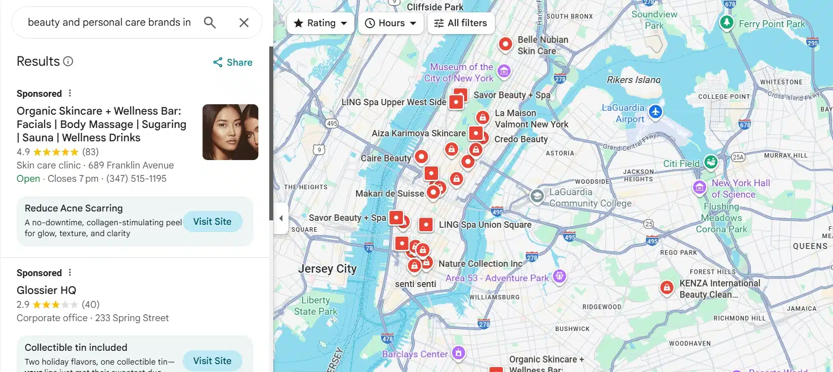 beauty and personal care brands in new york