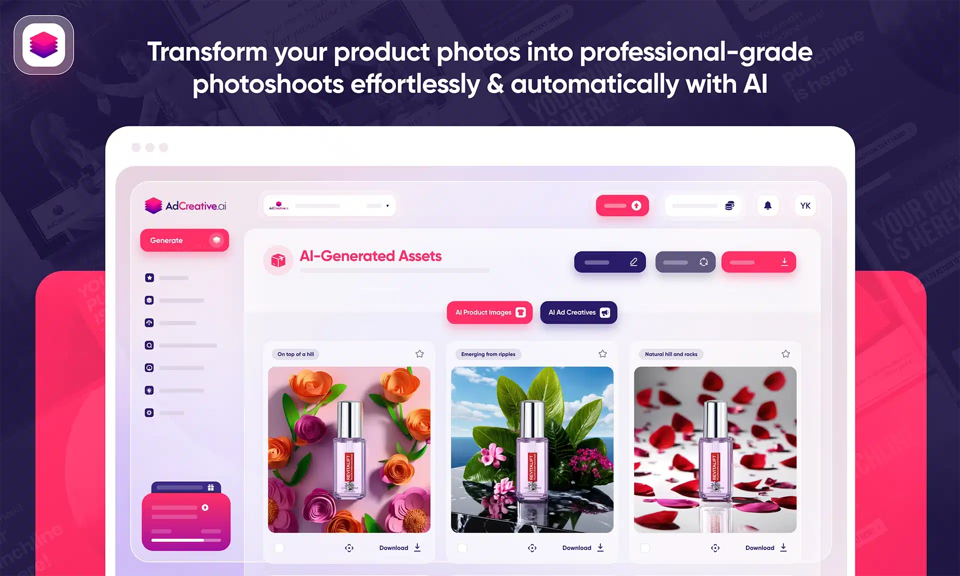 AdCreative ai Product Photoshoot