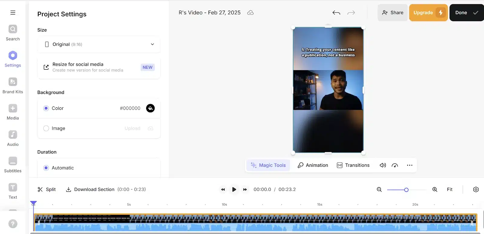 Klap Dynamic Captioning and Subtitle Tools
