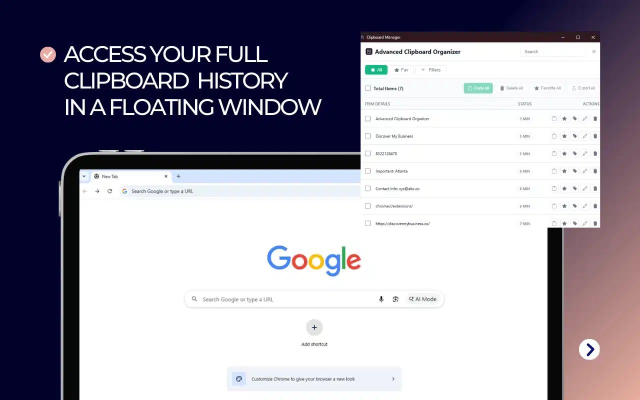 Advanced Clipboard Organizer image 1