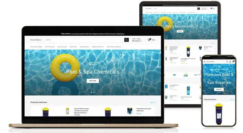 Shopify for Pool Store 1