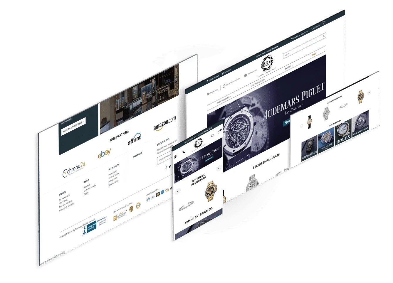 Website Design for Jewelry Store 1