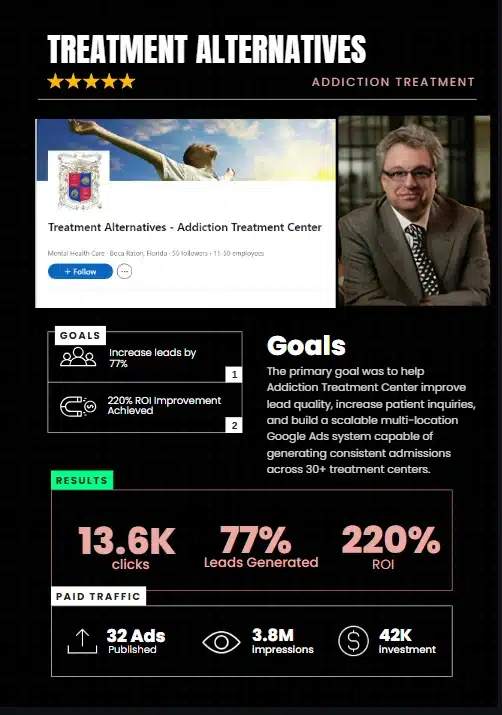 Case study for Treatment Alternatives