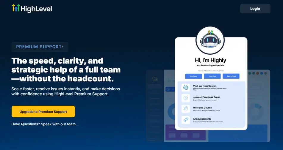 GoHighLevel Premium Support image1