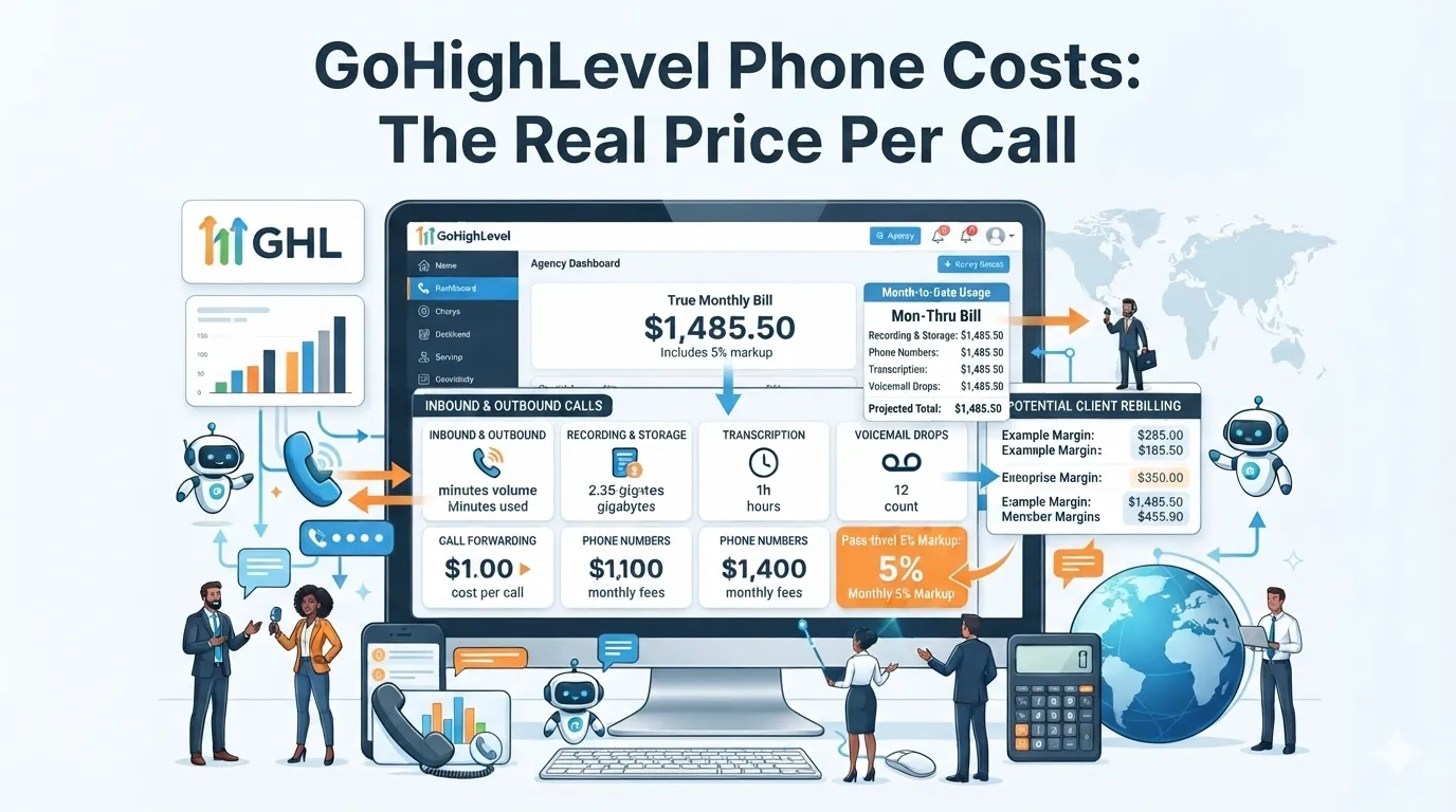 GoHighLevel Phone Cost Calculator