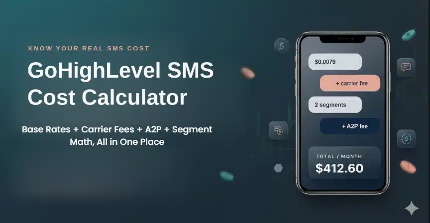 GoHighLevel SMS calculator