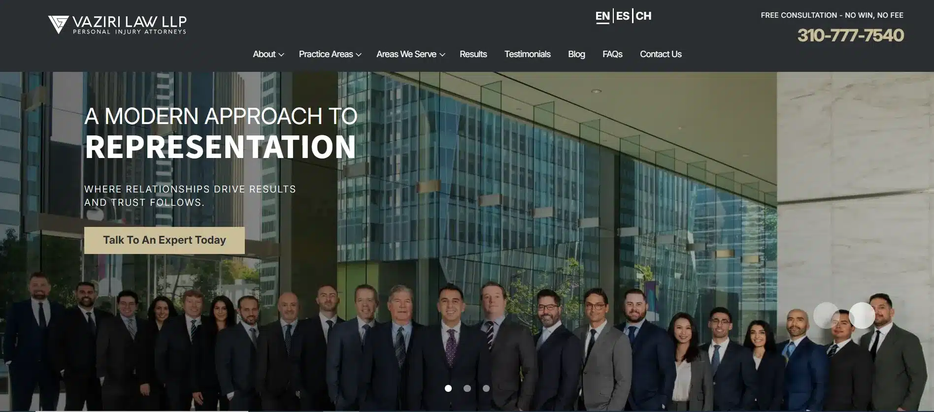 Vaziri Law Group website