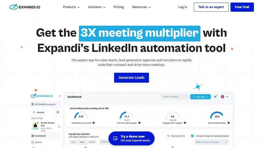 LinkedIn Automation and Multichannel Outreach Software | Expandi