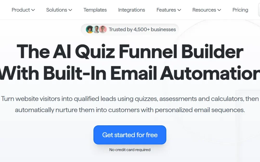 AI Quiz Funnel Builder with Email Automation | involve.me