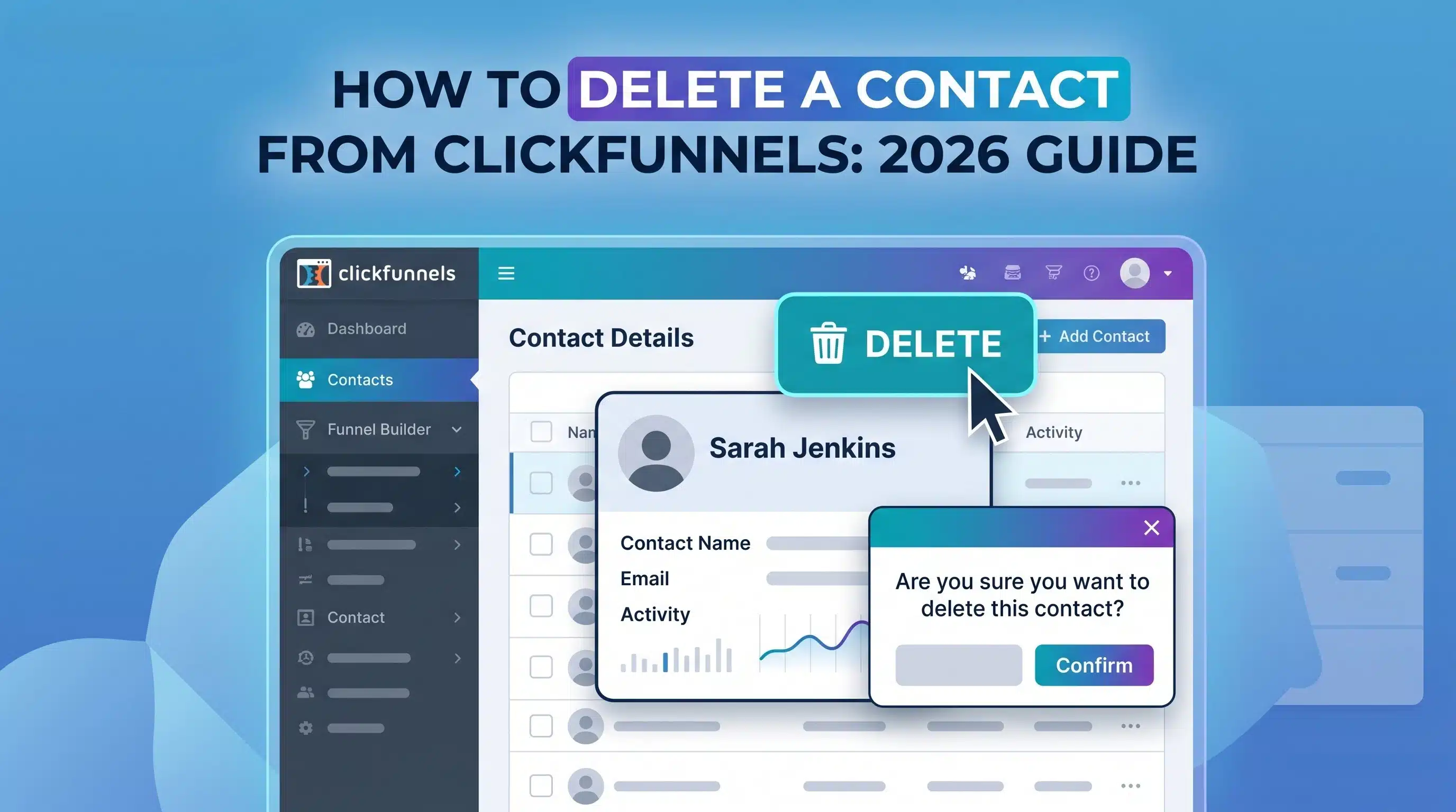 Delete Contact from Clickfunnels